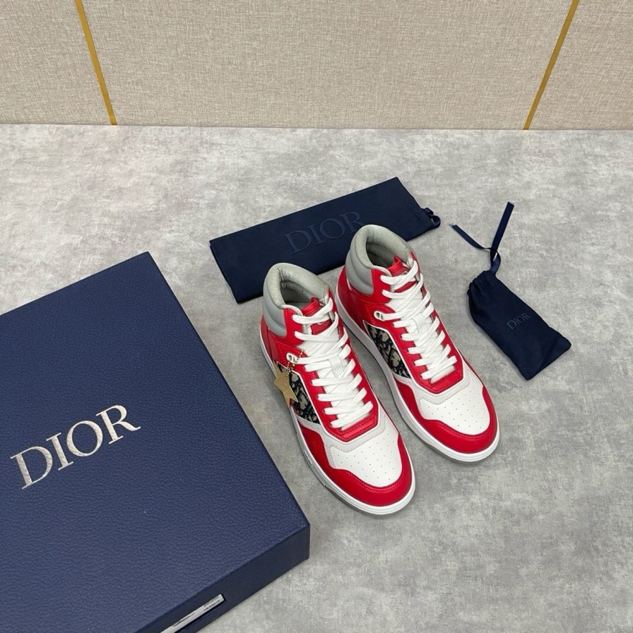 Sneakers | Luxe De France Sneakers Dior B27 Hautes Rouges