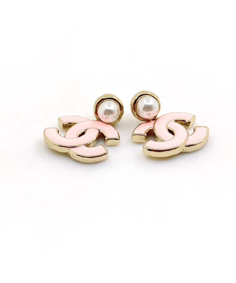 Boucles D'Oreilles | Luxe De France Boucles D'Oreilles Chanel Rose