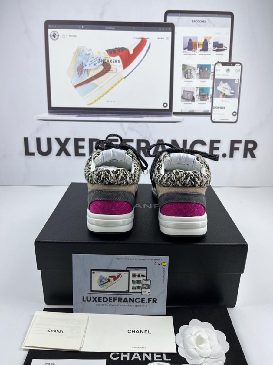 Sneakers | Luxe De France Sneakers Chanel Suede Femme